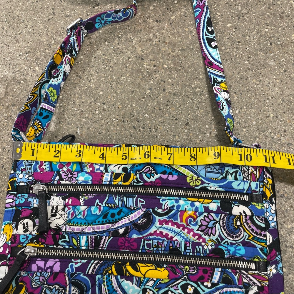 EUC Vera Bradley Triple Zip Hipster DISNEY PARKS Mickey's Paisley Celebration - Picture 16 of 16